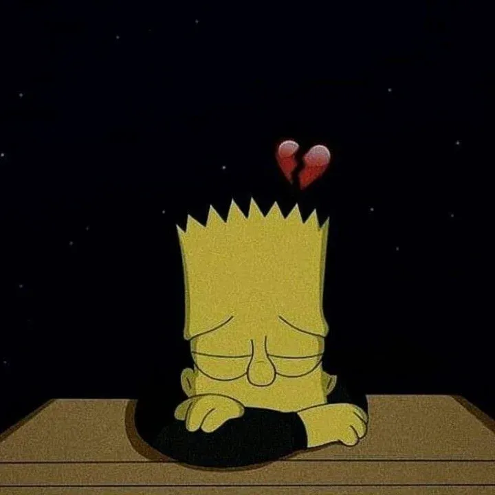 sad bart simpson pfp